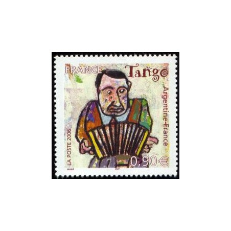 Timbre France Yvert No 3933 Le tango, musiques et danses, émission commune France Argentine