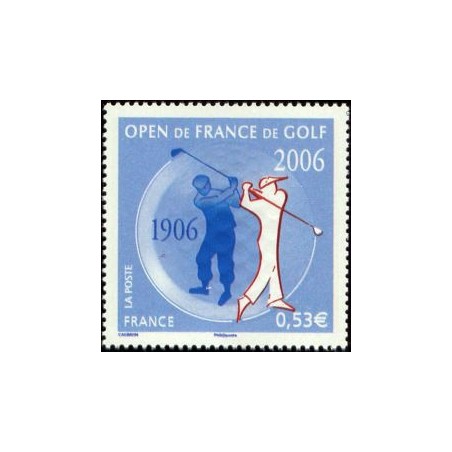 Timbre France Yvert No 3935 Golf, centenaire de l'open de France