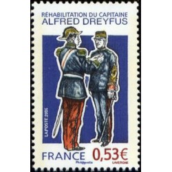 Timbre France Yvert No 3938 Réhabilitation d'Alfred Dreyfus