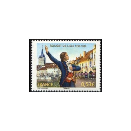 Timbre France Yvert No 3939 Rouget de l'Isle