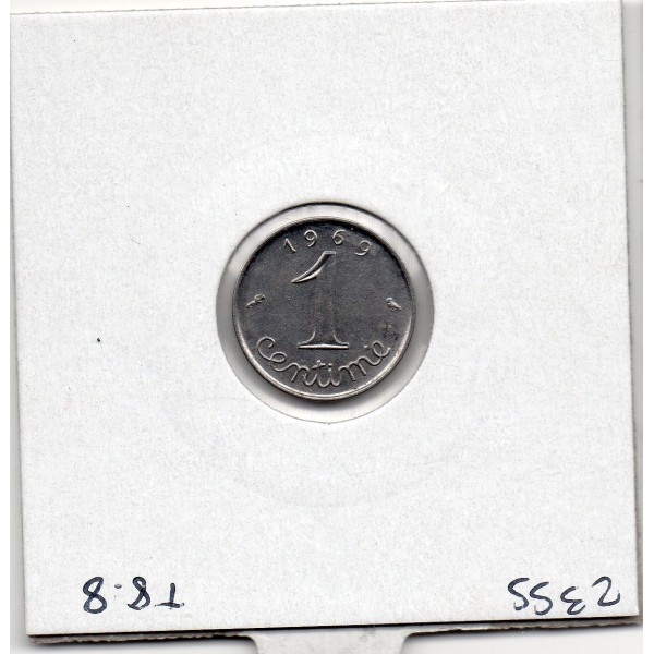 1 centime Epi 1969 queue longue Sup, France pièce de monnaie