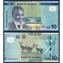 Namibie Pick N°16, Neuf Billet de banque de 10 Dollars 2015