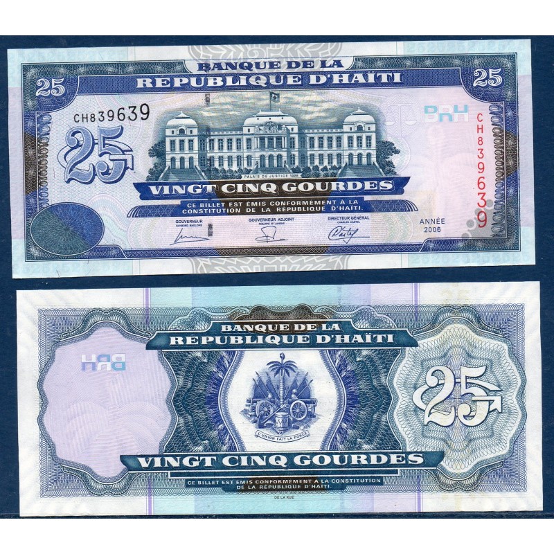 Haïti Pick N°266c, Billet de banque de 25 Gourdes 2006
