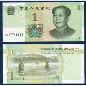 Chine Pick N°912, Billet de banque de 1 Yuan 2019