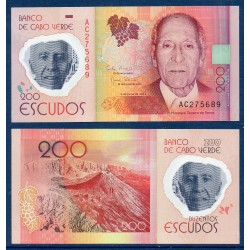 Cap vert Pick N°71, Neuf Billet de banque de 200 escudos 2014