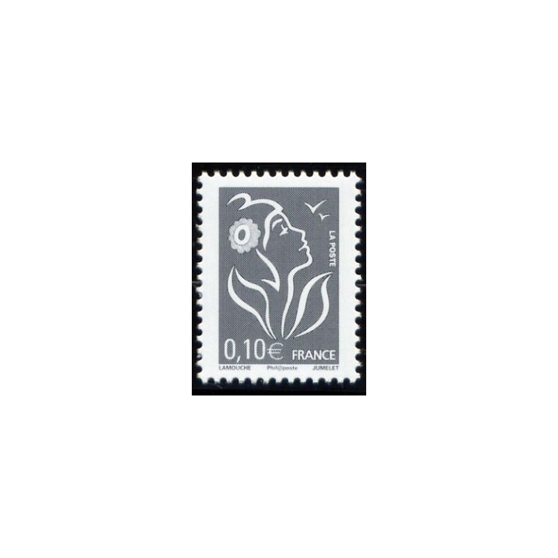 Timbre France Yvert No 3965 Marianne de Lamouche 0.10€ gris