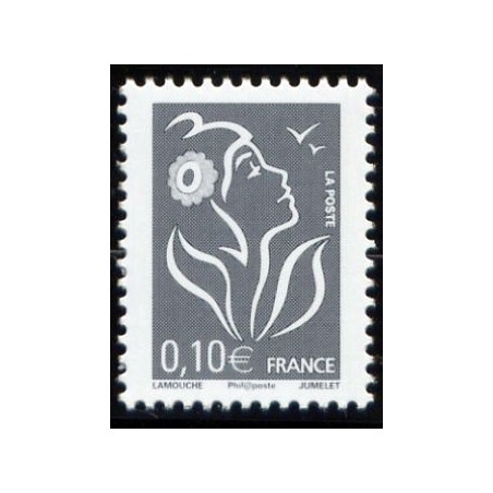 Timbre France Yvert No 3965 Marianne de Lamouche 0.10€ gris