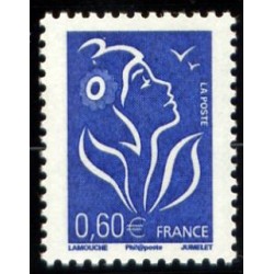 Timbre France Yvert No 3966 Marianne de Lamouche 0.60€ bleu