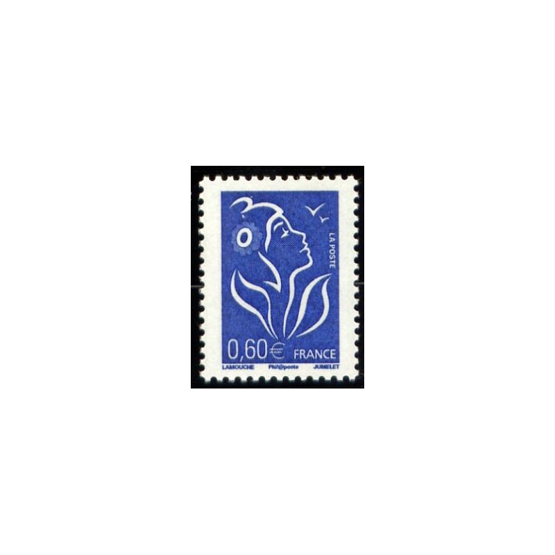 Timbre France Yvert No 3966 Marianne de Lamouche 0.60€ bleu