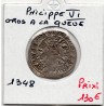 Gros à la queue Philippe VI (1348-1349) pièce de monnaie royale