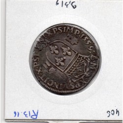 Teston 3ème type Francois II au nom d'Henri II  (1559 K) Bordeaux pièce de monnaie royale