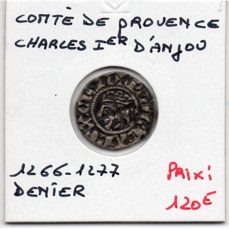 Comté de Provence, Charles 1er d'Anjou (1266-1277) Denier Coronat