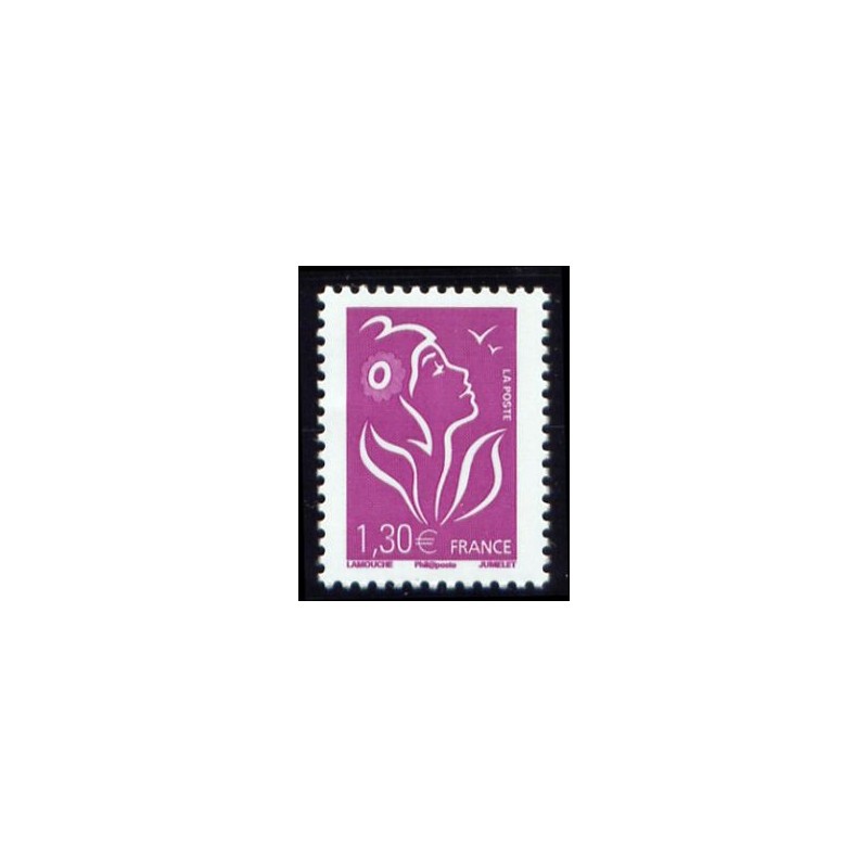 Timbre France Yvert No 3971 Marianne de Lamouche 1.30€ lilas