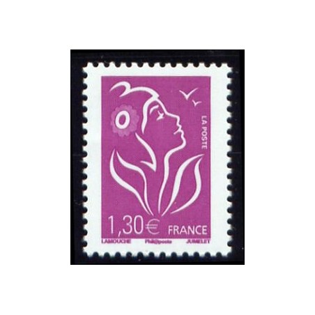 Timbre France Yvert No 3971 Marianne de Lamouche 1.30€ lilas