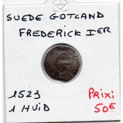Suède Gotland 1 Hvid Frederik 1er 1523 TTB, pièce de monnaie