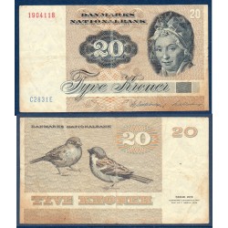 Danemark Pick N°49d, Billet de banque de 20 Kroner 1983