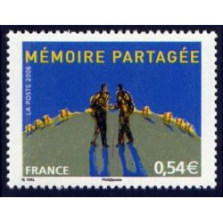 Timbre France Yvert No 3976 Rencontres internationales sur la mémoire partagée
