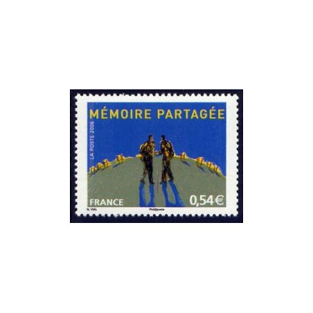 Timbre France Yvert No 3976 Rencontres internationales sur la mémoire partagée