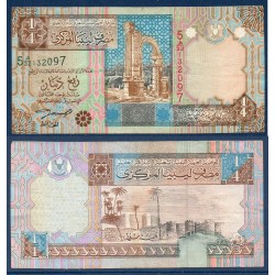 Libye Pick N°62, TTB Billet de banque de 1/4 dinar 2002