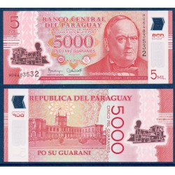 Paraguay Pick N°234b, Billet de banque de 5000 Guaranies 2016