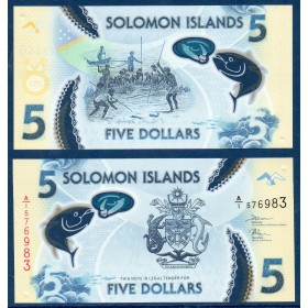Salomon P.38 billet de 5 dollars 2019 polymère peche au thon