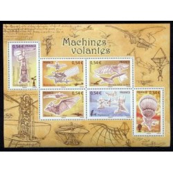 Timbre France Yvert No 3978-3983 Les machines volantes, aviation