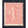 Timbre France Yvert No 129 semeuse lignée 10c rose neuf **