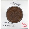 Vatican Pius Pie IX 5 Baiocchi 1851 An VI R Rome TTB+, KM 1356 pièce de monnaie