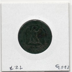 5 centimes Napoléon III tête nue 1855 MA ancre Marseille TB-, France pièce de monnaie