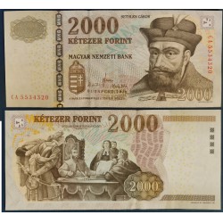 Hongrie Pick N°198c, Billet de banque de 1000 Forint 2010