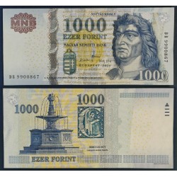Hongrie Pick N°197b, Billet de banque de 1000 Forint 2010