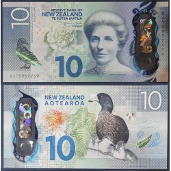 Nouvelle Zelande Pick N°192, Neuf Billet de banque de 10 Dollars 2015