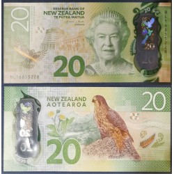 Nouvelle Zelande Pick N°193, Neuf Billet de banque de 20 Dollars 2016