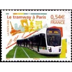 Timbre France Yvert No 3995 Le tramway à Paris