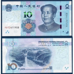 Chine Pick N°914, Billet de banque de 10 Yuan 2019