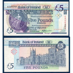 Irlande du nord Pick N°70b, bank of ireland Billet de Banque de 5 pounds 1992