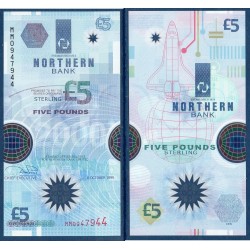 Irlande du nord Pick N°203a, Northern bank Billet de Banque de 5 pounds 1999