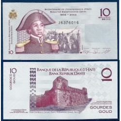 Haïti Pick N°272d, Neuf Billet de banque de 10 Gourdes 2010