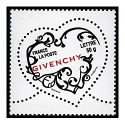 Timbre France Yvert No 3997 Coeur St Valentin Givenchy