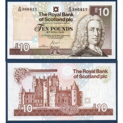 Ecosse Pick N°353b, Neuf Billet de banque de 10 pounds 2000-2007 Royal Bank of Scotland