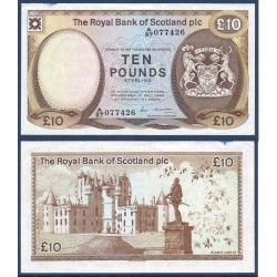 Ecosse Pick N°343b, Sup Billet de banque de 10 pounds 1986 Royal Bank of Scotland