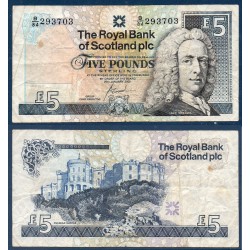 Ecosse Pick N°352d, Billet de banque de 5 pounds 2000-2005 Royal Bank of Scotland