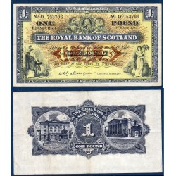 Ecosse Pick N°324b, Billet de banque de 1 pound 1.3.1960 Royal Bank of Scotland