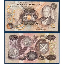 Ecosse Pick N°113c, Billet de banque de 10 pounds 1981-1987 Bank of Scotland