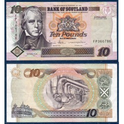 Ecosse Pick N°120f, TTB Billet de banque de 10 pounds 2006 Bank of Scotland