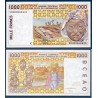 BCEAO Pick 311Cj pour le burkina Faso, Billet de banque de 1000 Francs CFA 1999
