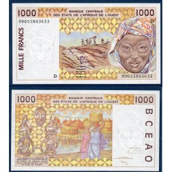 BCEAO Pick 411Di pour le Mali, Neuf Billet de banque de 1000 Francs CFA 1999