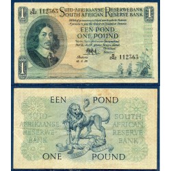 Afrique du sud Pick N°93e, Billet de banque de 1 pound 15.5.1956