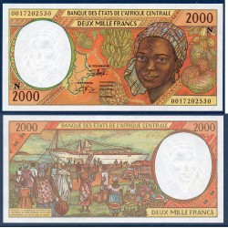Afrique Centrale Pick 503Ng pour la Guinée, Billet de banque de 2000 Francs CFA 2000