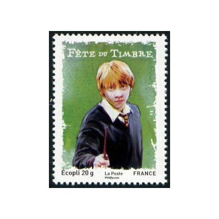 Timbre France Yvert No 4025 Fête du timbre, Ron Weasley, issu du carnet